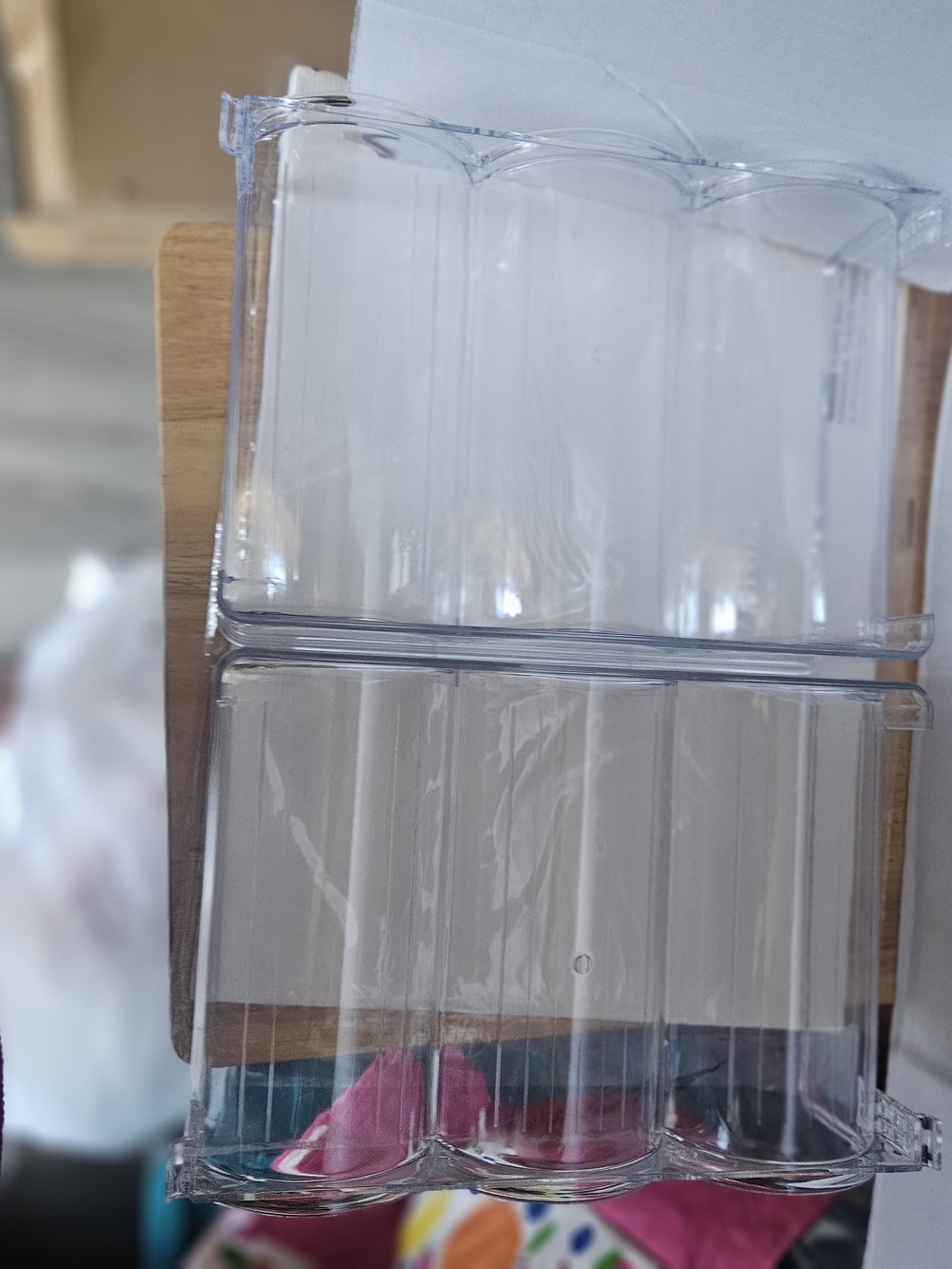Clear Stackable Wine Bottle Organizer Rack - Home Storage - Picture 5 of 5